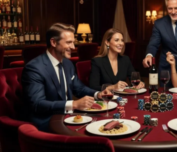 Business vacsora és társasági poker est elegáns környezetben